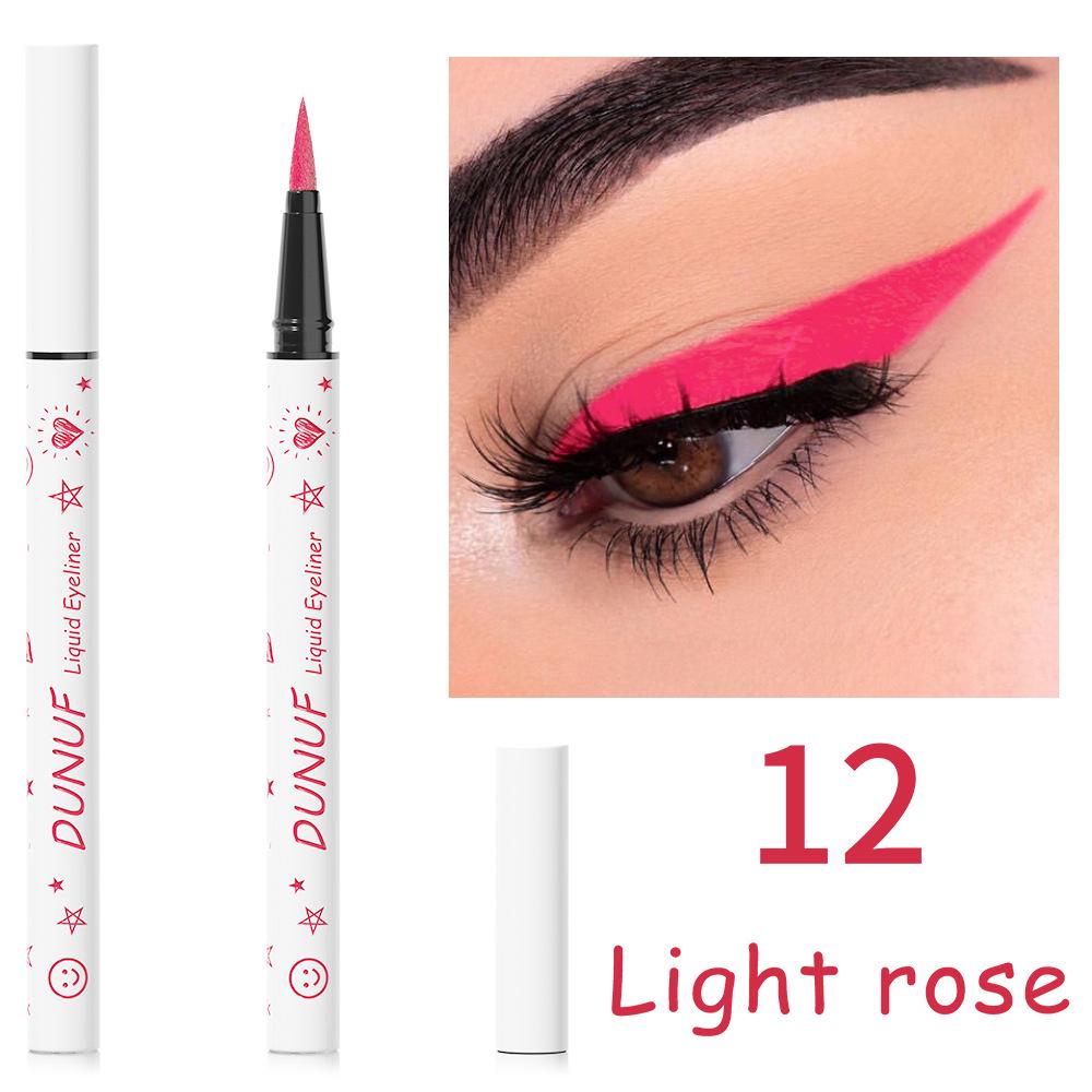 DUNUF 12-Color Waterproof Long-Lasting Eyeliner - Please Check Link Disclaimer for Foreign Trade Use