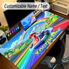 Large Mouse PadSuper Mario Custom Name Text Personalized Desk Mat Non Slip Gaming Pad