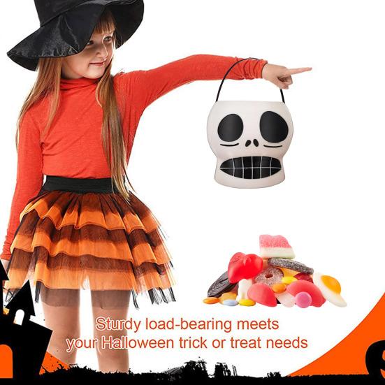 Ghost Flower Pot Planter Halloween Candy Bucket Multifunctional Resin Ghost Pumpkin Shape Vase Candy Bowl Home Office Decor