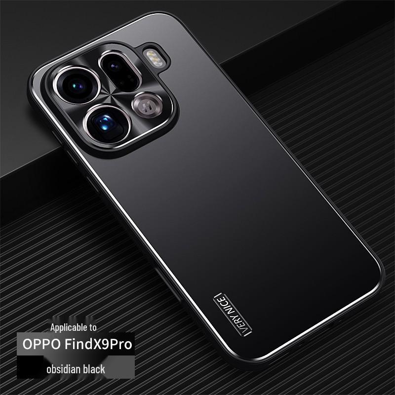 OPPO Find X9 Ultra Metal Frosted Stand Protective Phone Case - Full Coverage, Drop-proof