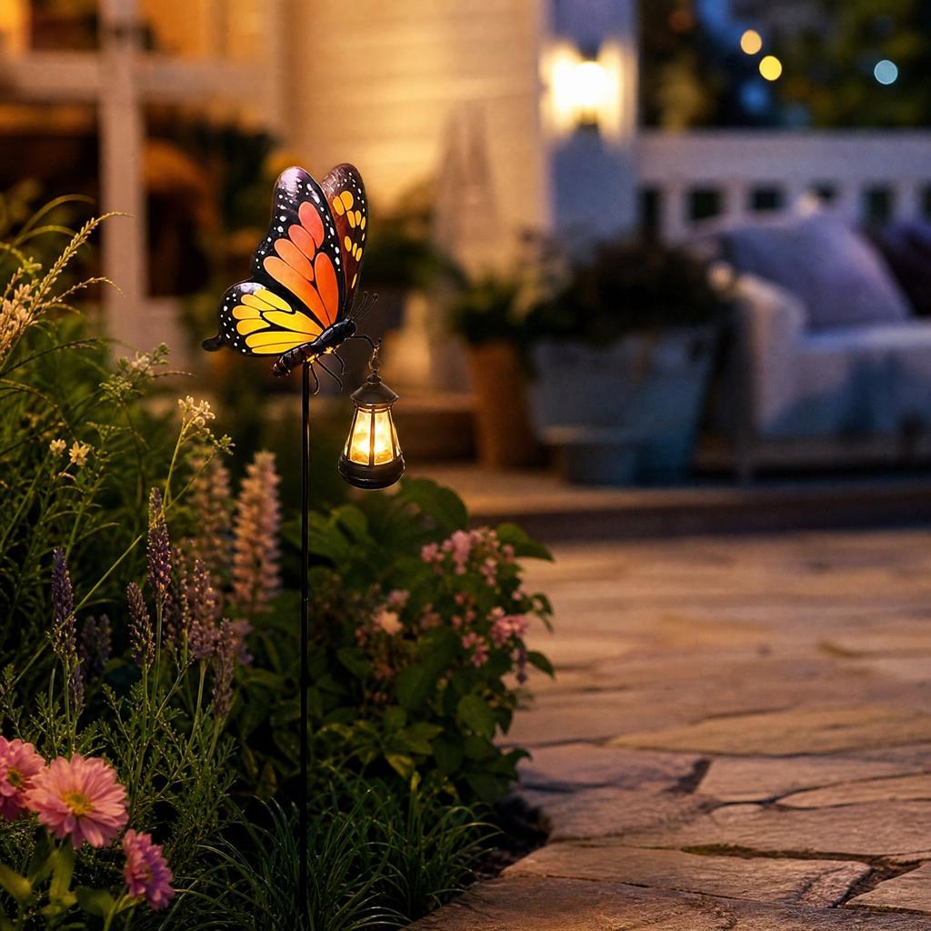 Outdoor Butterfly Garden Decorative Light for Yard Patio Decor