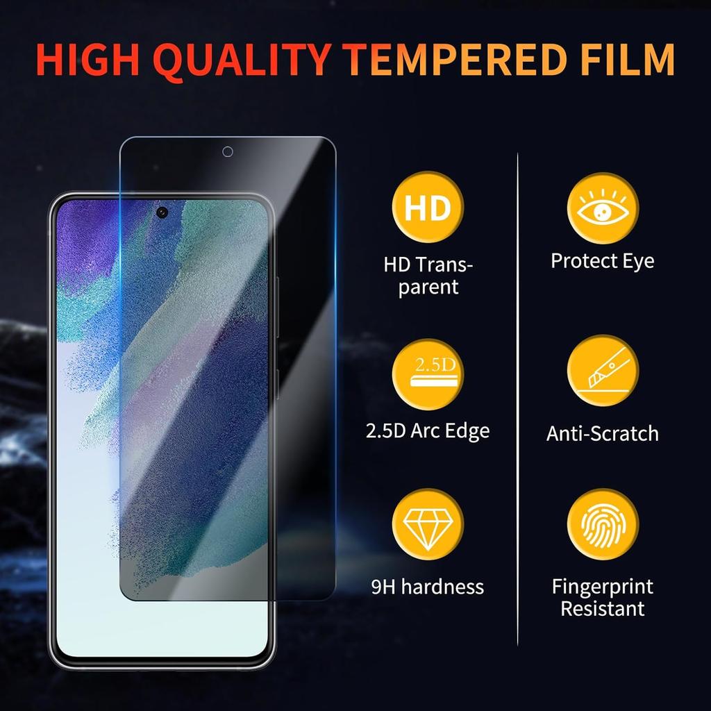 5 st. härdat glas för Samsung Galaxy A17 A16 A26 A56 A36 A54 A55 A34 A25 A14 A15 A52S A53 S20 S21 S23 S24 S25 FE anti-spionage skärmskydd