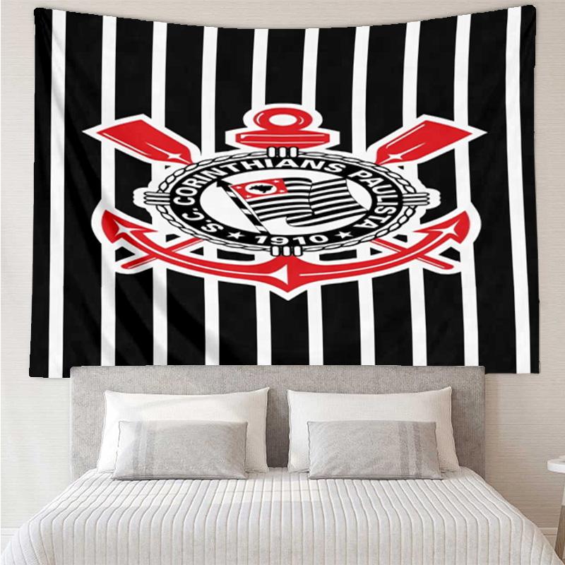 Fußballverein Emblem Wandteppich zum Aufhängen für Schlafzimmer, Wohnzimmer, Spielzimmer, Dekorationskunstzimmer Wandteppich Feiertags- und Geburtstagsgeschenke