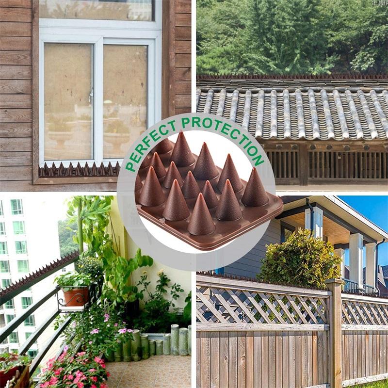 12 bucăți de plastic pentru porumbei pentru păsări, antipăsări, pentru sperierea porumbeilor, controlul dăunătorilor