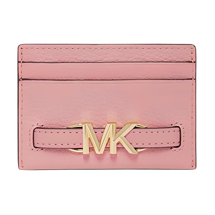 

Michael Kors MK Reed Gold Logo Multi-Slot Leather Card Holder Women Accessories Pink 35S3G6RD3LPRIMROSE Basic Set (Bag+Dust Bag)