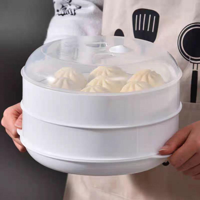 Multilayer Microwave Steamer for Mantou, Baozi, Dumplings, and Rice