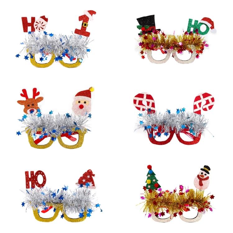 Christmas Costume Eyeglasses Christmas Party Eyewear for Holiday Masquerade