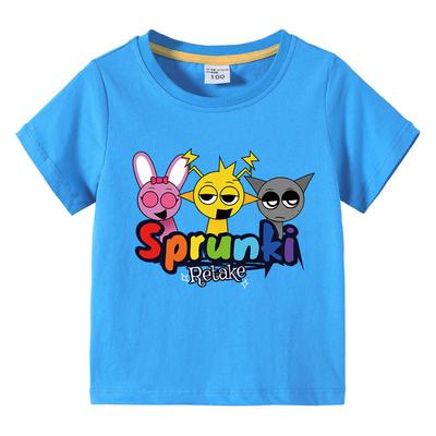 Tricouri Cartoon Sprunki Copii Incredibox Tricouri Fete Mici Topuri cu Mânecă Scurtă Băieți Haine de Vară Îmbrăcăminte Copii
