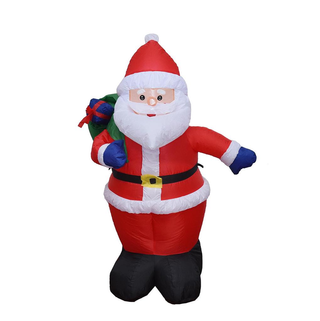 1,2m Nafukovací Santa Claus s batohem a světly - Exkluzivní vánoční dekorace