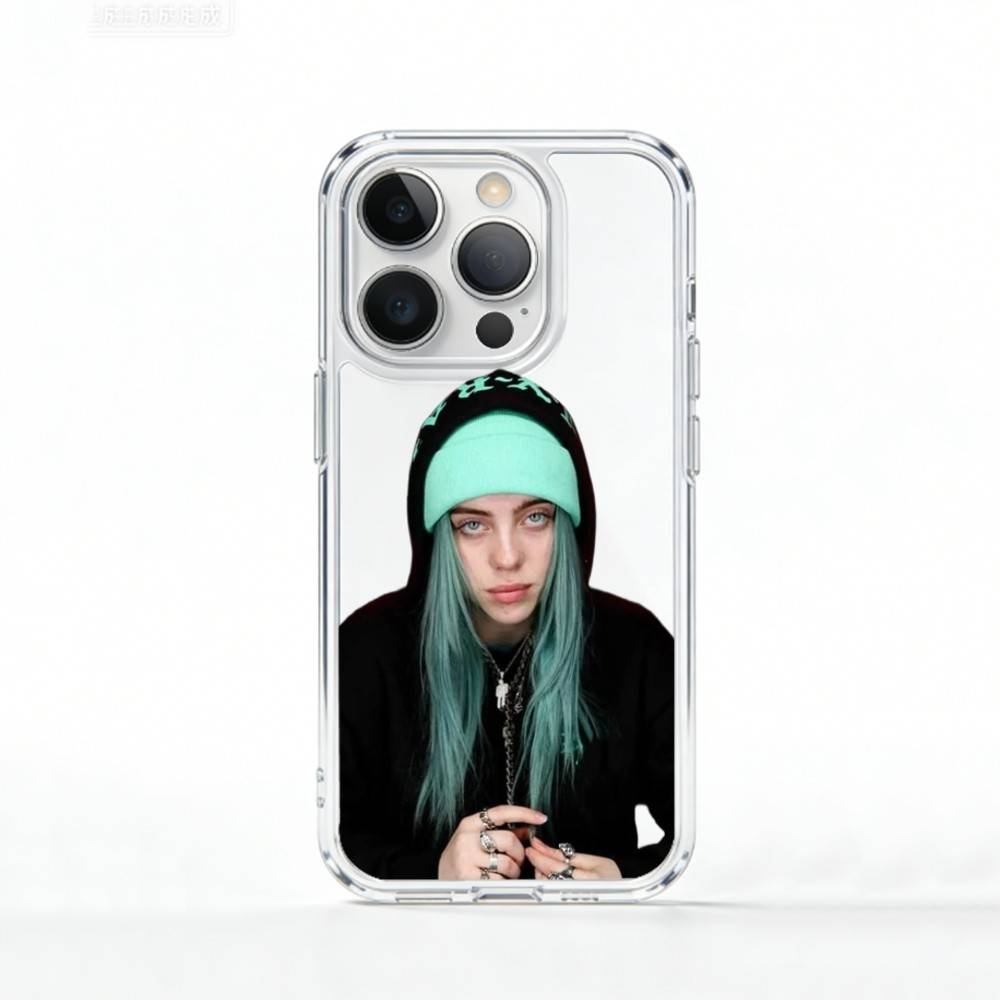 B-Billie B-BLUE E-Eilish singer Phone Case For iPhone 17 16 15 14 13 12 11 Mini Pro Max Plus Transparent Cover iPhone13PRO