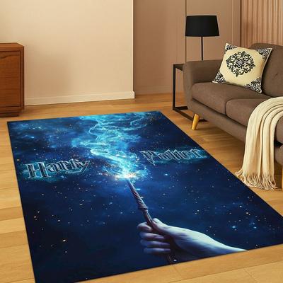 3D H-Harry P-Potter Magický Znak Kreslený Koberec pre Spálňu Obývaciu Izbu Pohovku Rohožka Domáca Dekorácia, Detský Herný Koberec Protišmykový