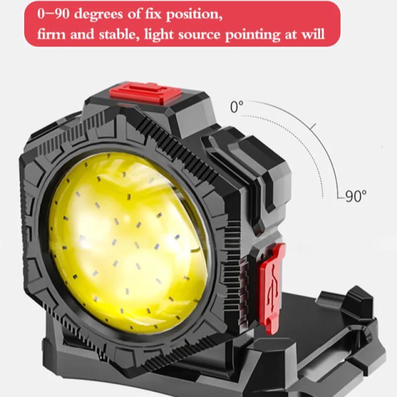 3 IN 1 Multifunctional COB Headlamp USB Rechargeable Wrist Light Outdoor Night Running Waist Bag Light Portable Fishing Belt Pack Light