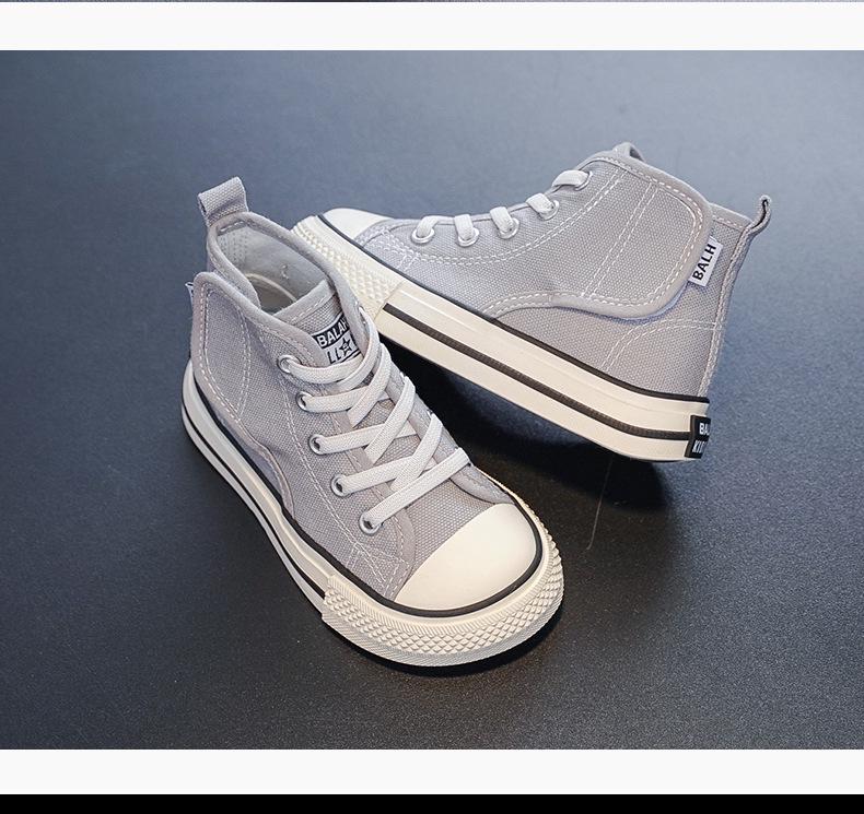 2025 Autumn New Kids' Canvas Shoes, Magic Tape, Elastic Band - Boys' & Girls' School Shoes
