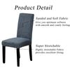 Dining Room Chair Covers Set, Stretch Printed Parsons Chair Slipcovers Spandex Removable Washable Kitchen Chair Protector Cover for Dining Room, Hotel