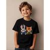 Zootopia Children's Summer T-Shirt, Judy & Nick Collaboration Short Sleeve Casual Top for Boys and Girls