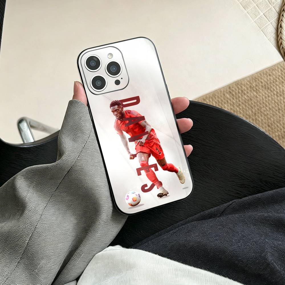A-Alphonso Davies  Phone Case For iPhone 17, 16,15,14,13,12,11 Plus,Pro Max, Others Soft Black Cover