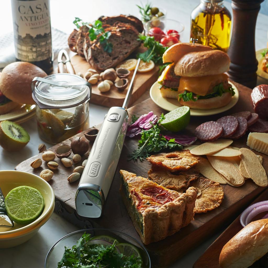 [Toffy] K-EK1 Elektrický multifunkční nůž Popelavě bílý – Nůž