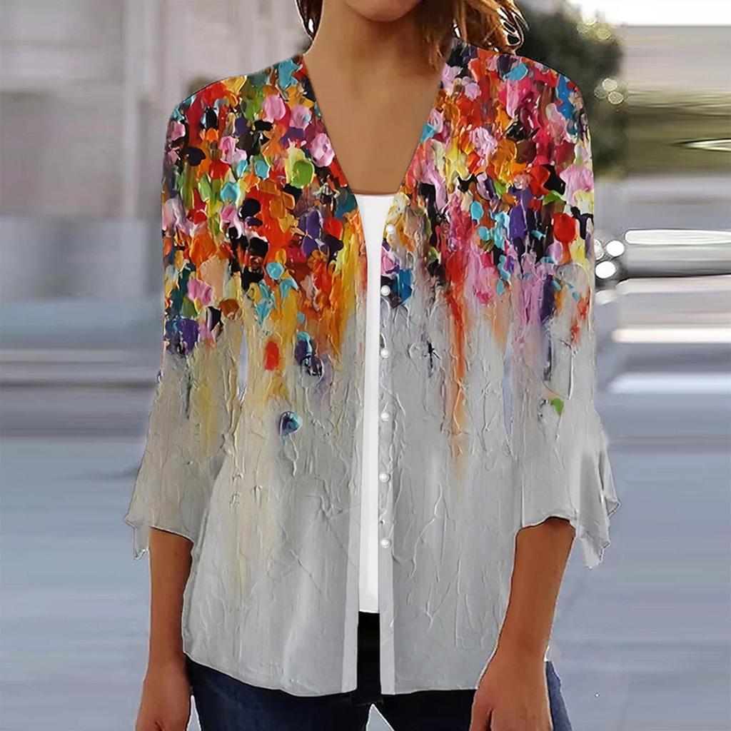 Women's Summer Sunscreen Cardigan Shawl: Versatile, Thin, Short Style, Plus Size Available.