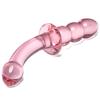 Double Ended Crystal Glass Anal Beads Butt Plug G-spot Stimulation Dildo Penis Gay Masturbate Adult Sex Toy For Women Men