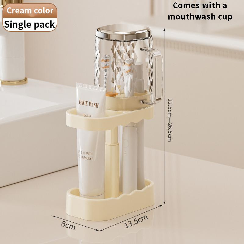 Toilet multifunctional washbasin, toothbrush, dental cup storage rack, countertop toothbrush holder, student couple dormitory