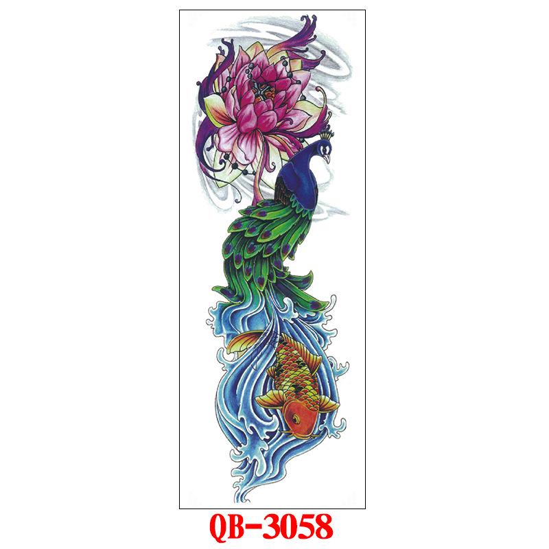 Full Arm Tattoo Sticker Full Arm, Full Arm Big Picture Tattoo Sticker, Flower Arm Tattoo Sticker Tattoo