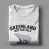 Camiseta Unisex Groenlandia No Está a la Venta Camisetas de Algodón Puro Camiseta Vintage de Manga Corta con Cuello Redondo Camiseta Talla Grande