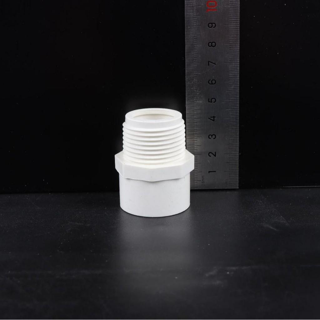 PVC Water Supply Pipe Straight Connector with External Threads - Quality Assured