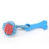 Factory Supply TPR Chew Ring and Rope Tug Dog Toy, Durable Interactive Puppy Teething Chew Aggressive Chewers
