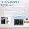 Gelielim Portable Radio, FM/AM/SW1-2/Wide FM Compatible, High Sensitivity, Bass Enhancement, Large Station Display, USB/SD/TF Card Compatible, MP3 Pla