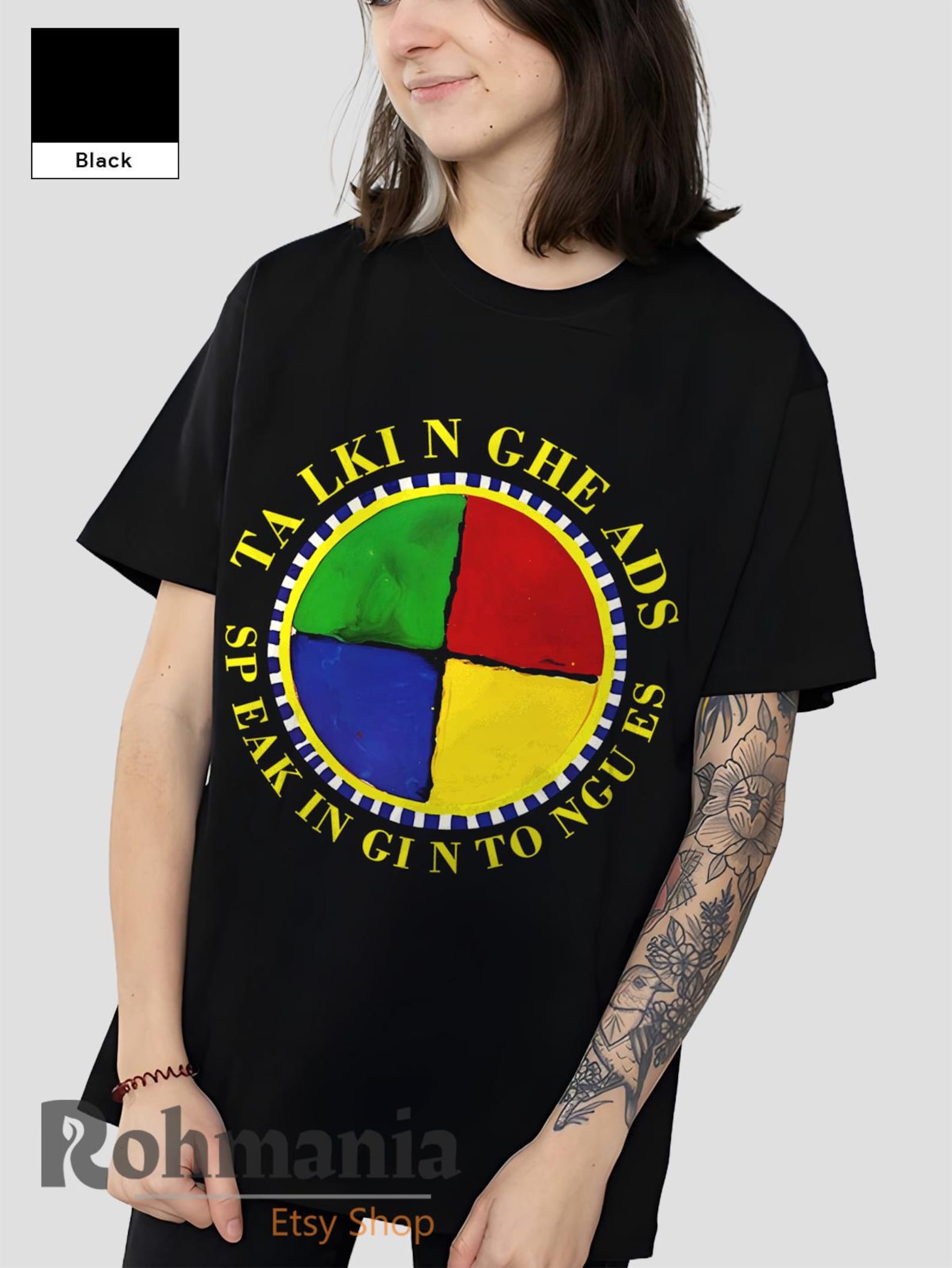 Talking Heads T-Shirt: Speaking in Tongues, 90s Retro New Wave Band Music Merch Shirt 3XL