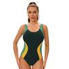 Muta da Surf Donna Pezzo Unico Costume da Bagno Sportivo Scollo a U Schiena Scoperta Conservativo Gilet Parasole Bikini Monokini Costumi da Bagno 2025 Nuovo