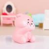 Cute Resin Pig Ornaments Small Cartoon Animal Miniatures Strawberry Pig Statues  Home Decor