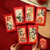 6Pcs Paper 2026 Horse Year Red Envelope Chinese Style Traditional Horse Year Money Envelope Cartoon Blessing Lucky Money Bag