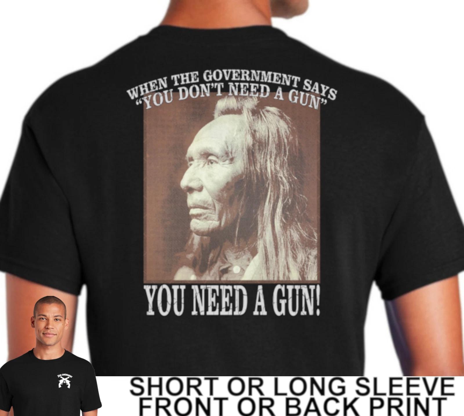 When The Government Says You Dont Need A Gun You Need A Gun Mens T Shirt M
