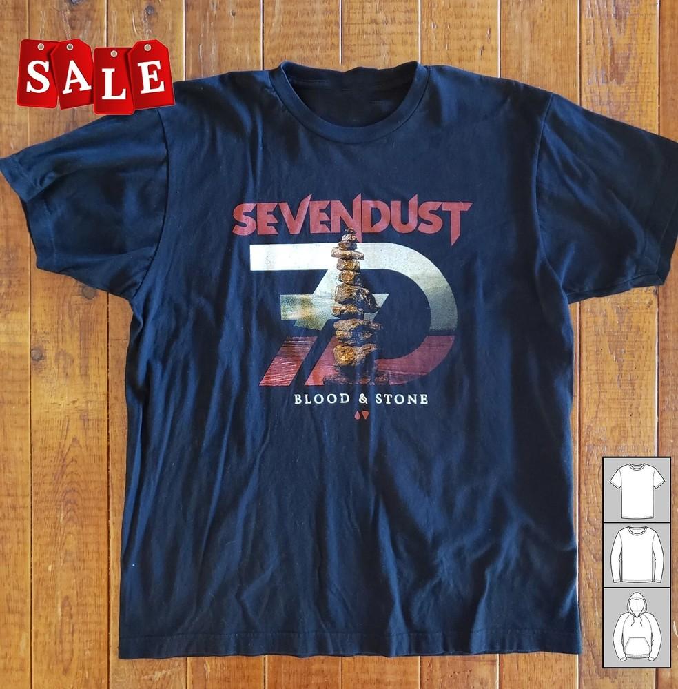Rare Sevendust Band Blood And Stone  Gift For Fans Unisex S-5XL Shirt  LW512 Unisex T-Shirt XL