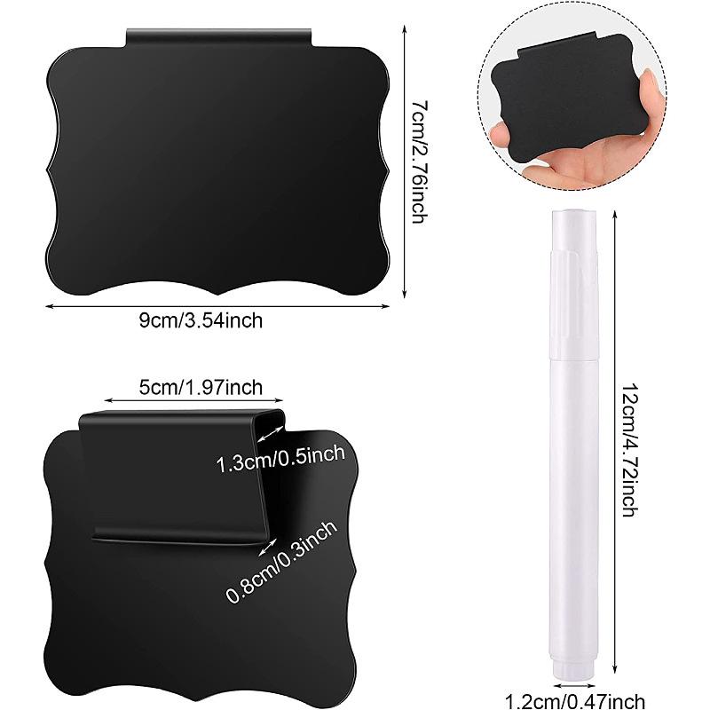 

Съемный зажим-этикетка в стиле грифельной доски для корзин для хранения No.10 - Lantern Style (Matte Black)