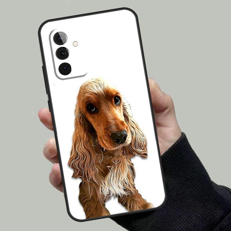 Cartoon Cocker Spaniel Case For Samsung Galaxy A54 A53 A52 A34 A32 A72 A13 A23 A14 A33 A12 A22 A71 A51 Phone Cover