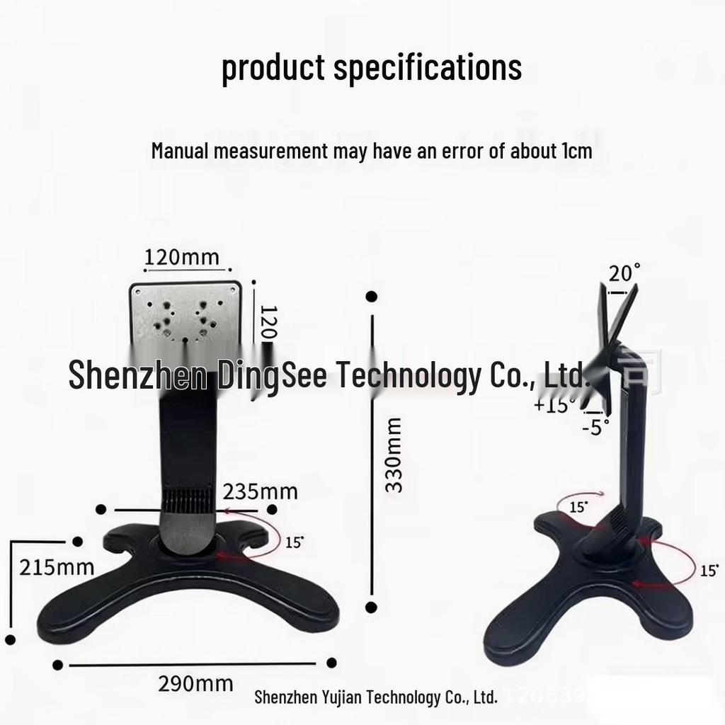 Foldable Adjustable Touchscreen Desktop Stand for LCD Monitors and Drawing Tablets
