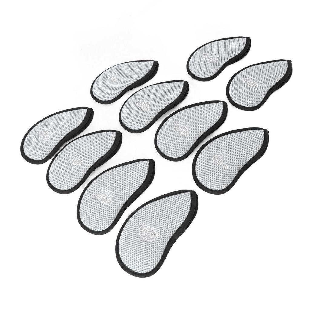 10pcs Head Cover Breathable Nylon Mesh Soft Lining Protective Iron Covers Set