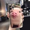 Cute little Pink Pig Phone Case For iPhone 15 14 11 12 13 Mini Pro XS Max Cover 6 7 8 Plus X XR SE 2020 Funda Shell