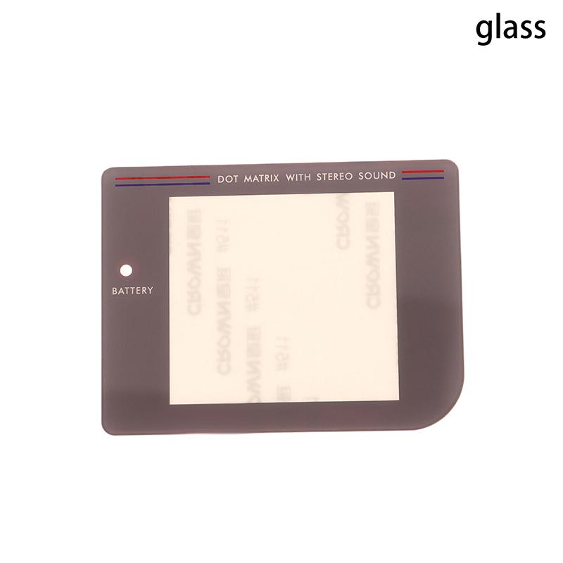 

1 шт. Пластик или стекло для GB Classic Крышка линзы экрана для GB Gameboy Dmg Защитная линза для экрана light-grey-glass