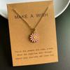 Neue Blume Anhänger Halskette für Damen Koreanische Mode Süß Romantisch Choker Halskette Goldene Farbe Gliederkette Hals Schmuck Geschenk