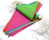 Multicolors Triangle Flags Nylon Fabric Pennant Bunting Banner Festival Outdoor Colorful Home Wedding Hanging Decor Wholesale