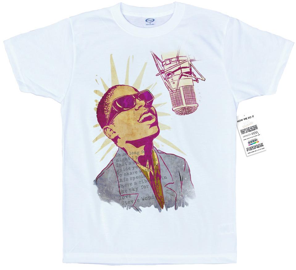 Stevie Wonder T Shirt Artwork