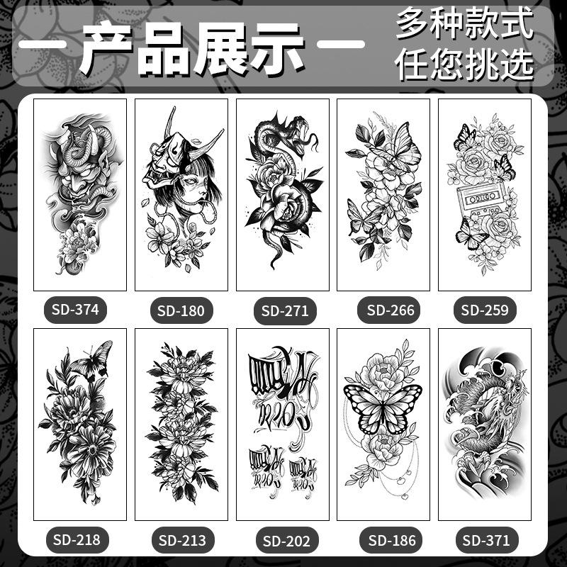 Herbal Half-Arm Tattoo Sticker, Waterproof And Wear-Resistant Natural Obedience, Keep The Pattern For 7-15 Days Qixi Festival