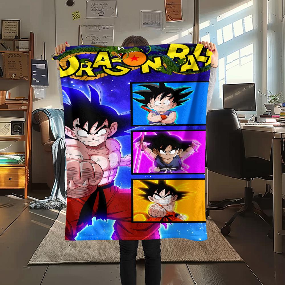 Dragon Ball characters Print Flannel Blanket,High quality Comfortable for All Seasons,Home Decor,Warmth and Comfort,Perfect for Christmas Gifts