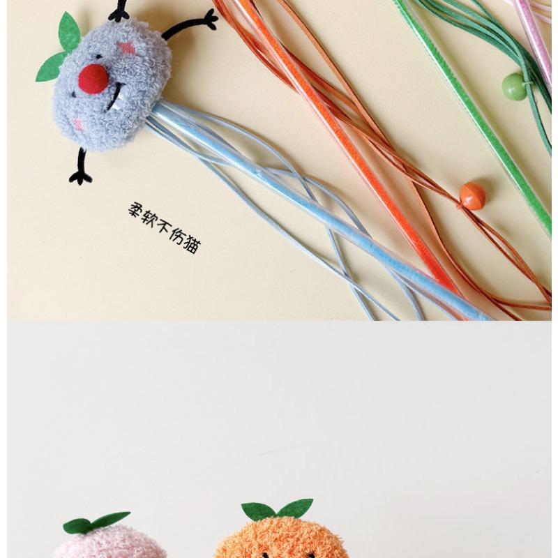 Cartoon Character Plush Bell Tassel Ball Sounding Cat Teaser Wand