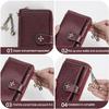 Baellerry Women's Korean Style Multi-functional Leather Wallet & Phone Clutch with Zipper & Tassel