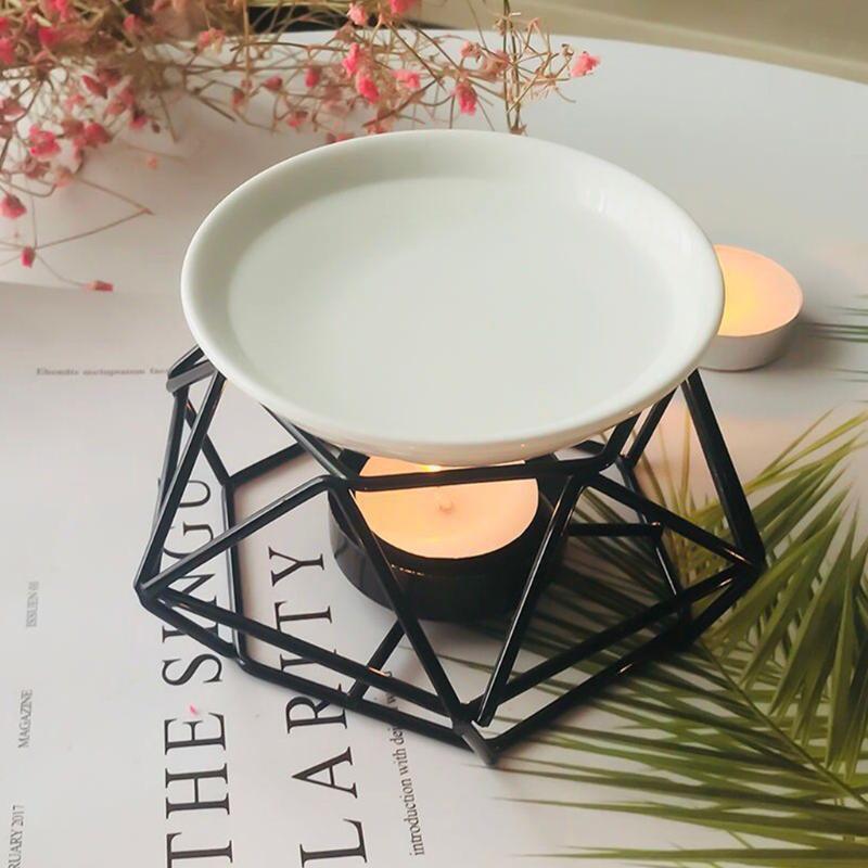 Aromatic Oil Burner Wax Melt Burners Oil Burners For Essential Oils Geometric Essential Oil Candle Holder For Home Gifts Decor