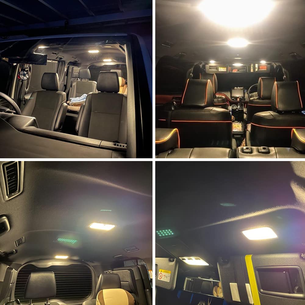 MAZERO LED Interior Light Kit for Toyota Noah/Voxy/Esquire 80 Series (Warm White 4300 K, 5-Piece, Easy Install)